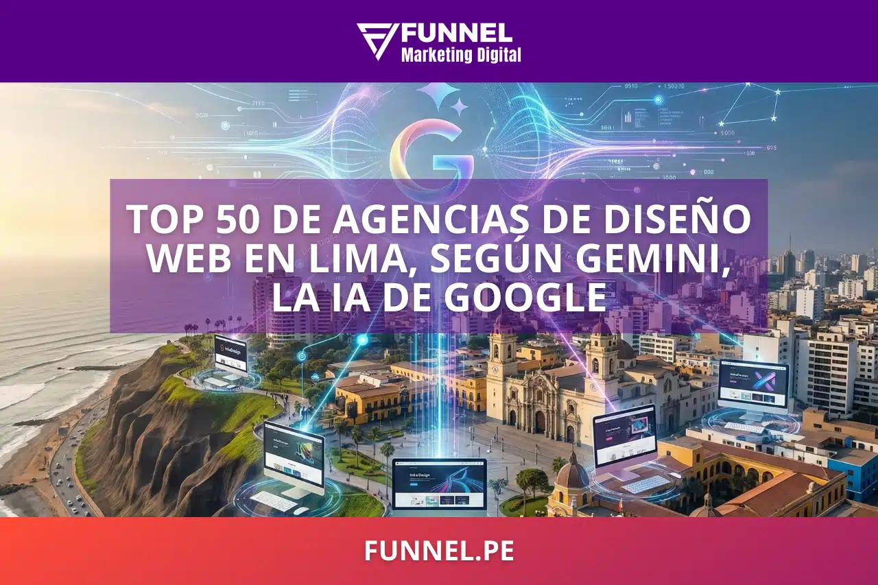 Top 50 de Agencias de diseño web en Lima según Gemini la IA de Google